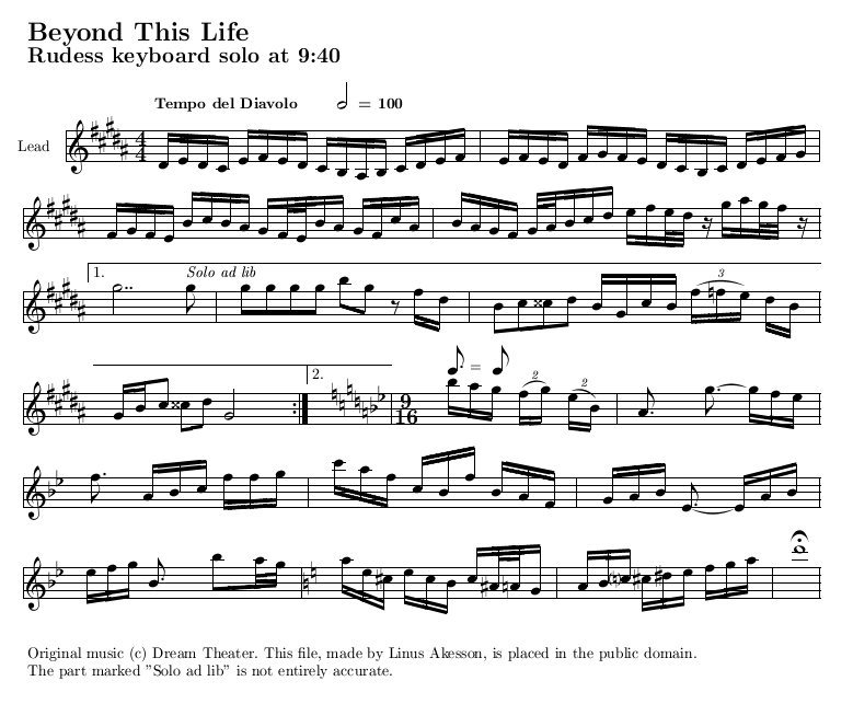 Sheet music